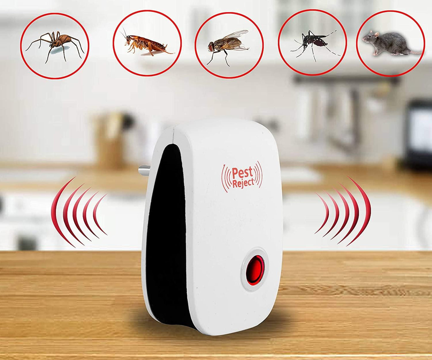 Mosquito Killer - Ultrasonic Pest Repeller For Rat, Mice, Cockroach, Insects, Ants, Mosquito Reject