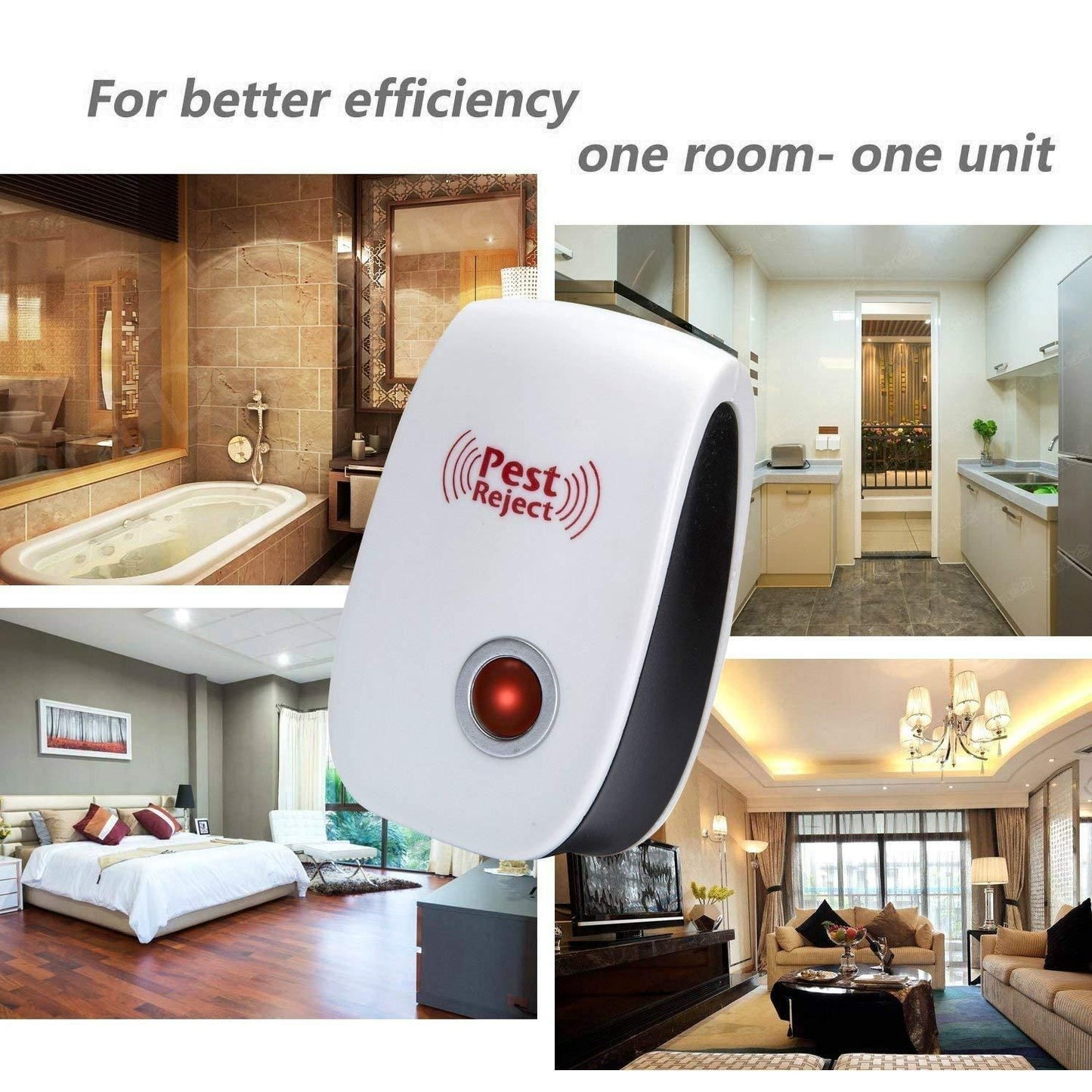 Mosquito Killer - Ultrasonic Pest Repeller For Rat, Mice, Cockroach, Insects, Ants, Mosquito Reject